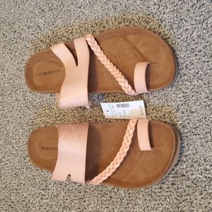 Pink Braided Slip On Maurices Sandals